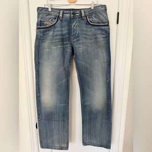 BNWOT Diesel Faded Wash Straight Leg Jeans | Men’s W38 | Y2K Denim Streetwear